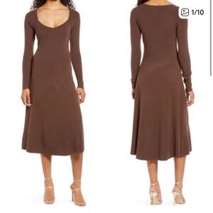 Rachel Parcell Chocolate Knit dress